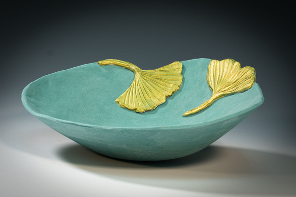bowl with two gingko leaves-2021-03