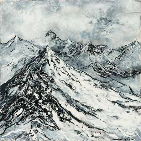 grayness of mountains-24x24
